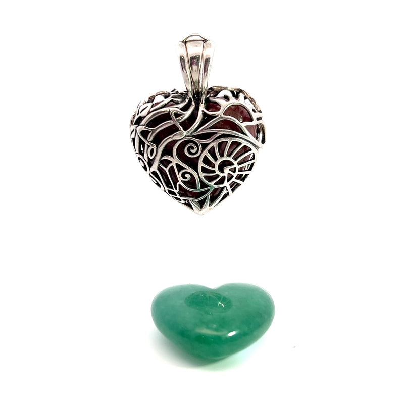 Carolyn Pollack Gemstone Heart Pendant