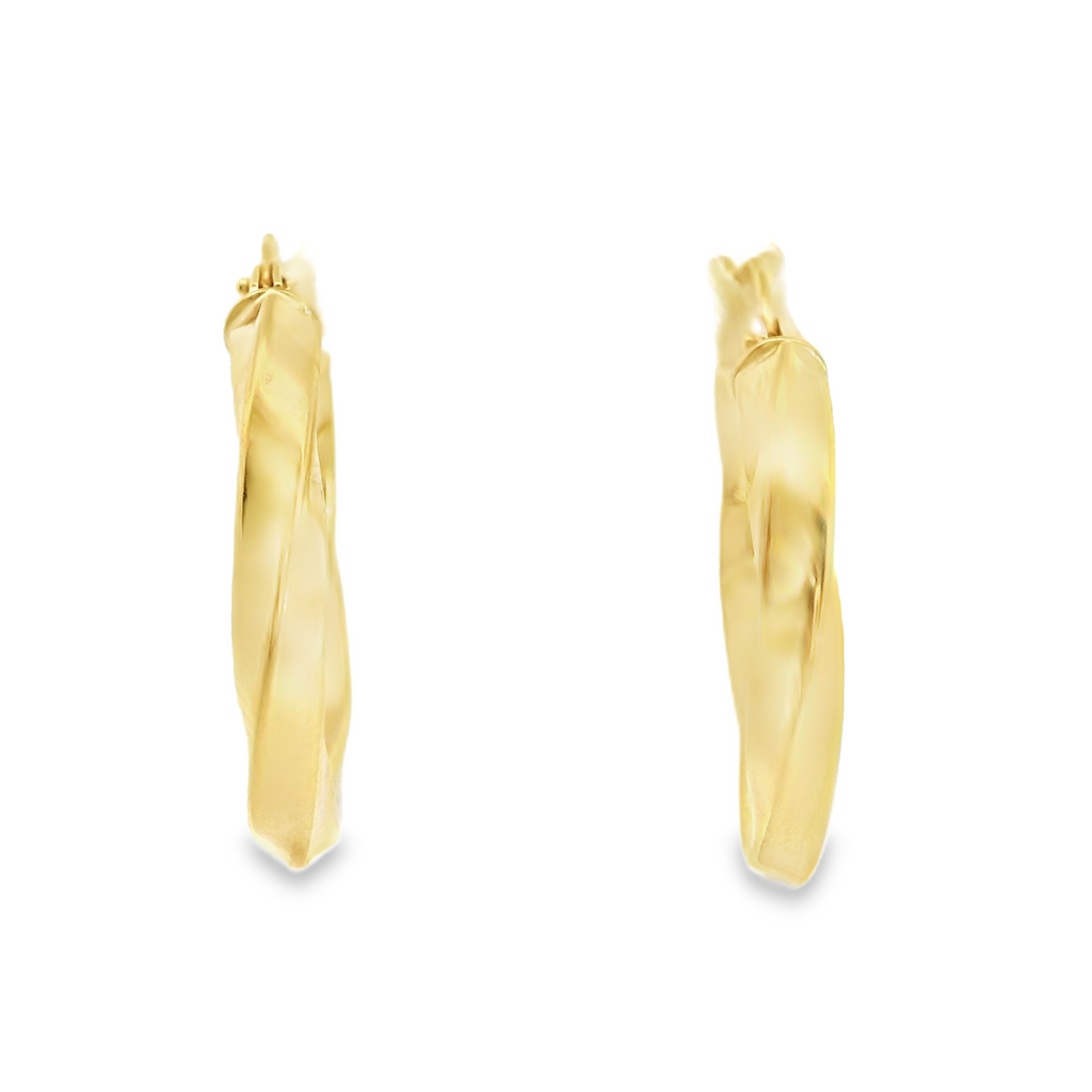 14K YG Hoop Earings