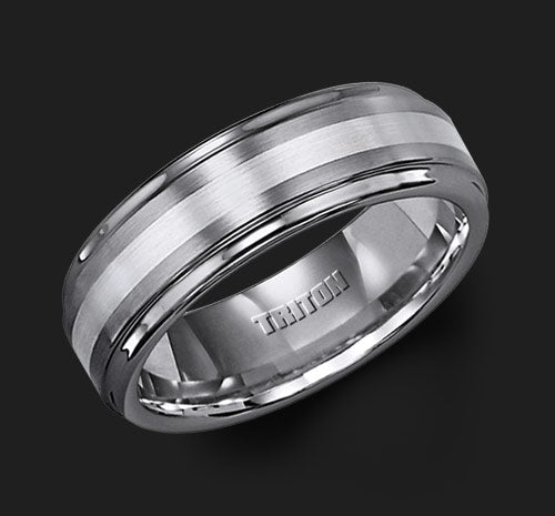 MENS TUNGSTEN & STERLNG SILVER