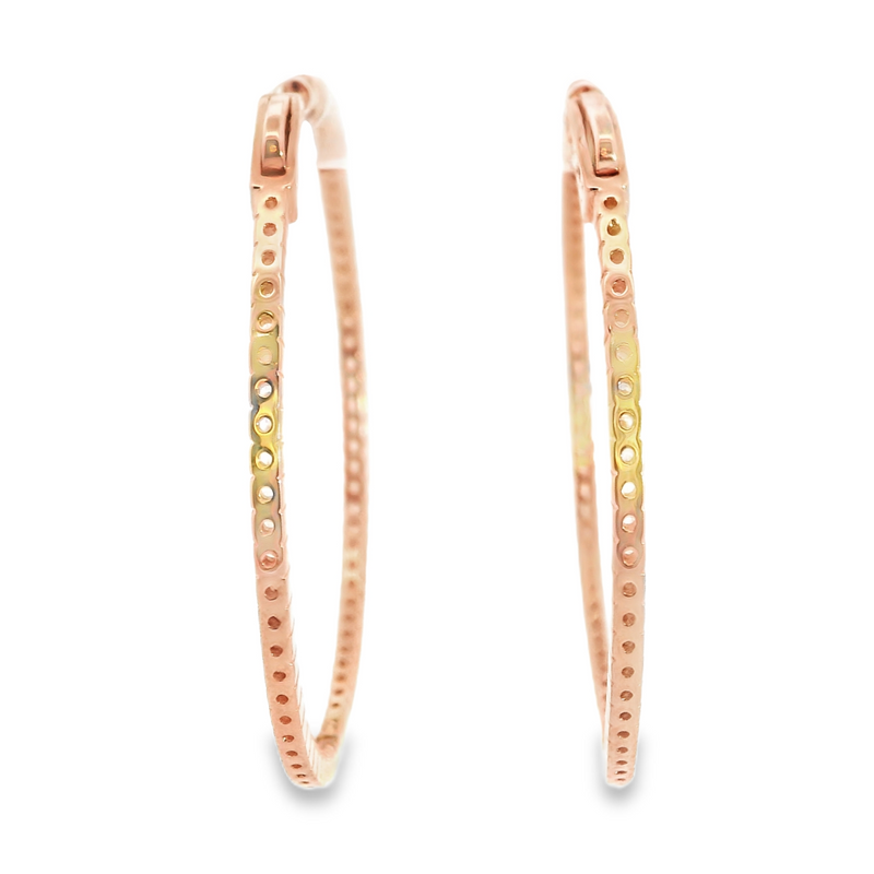 Rose Gold Plated CZ Earrings