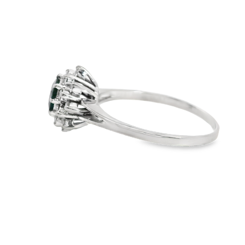 14K WG Sapphire & Diamond Ring