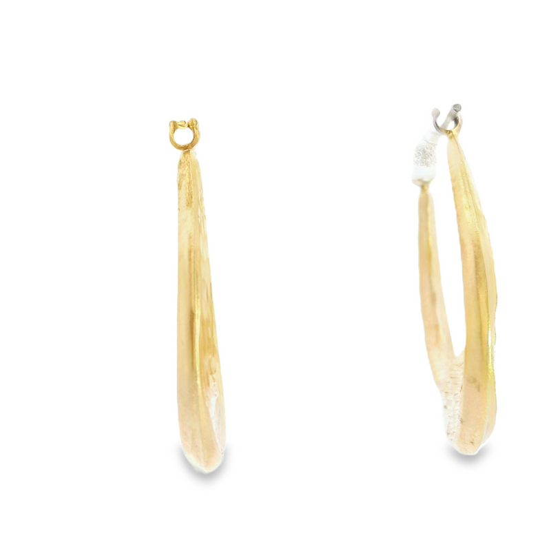 14K YG Hoop Earings