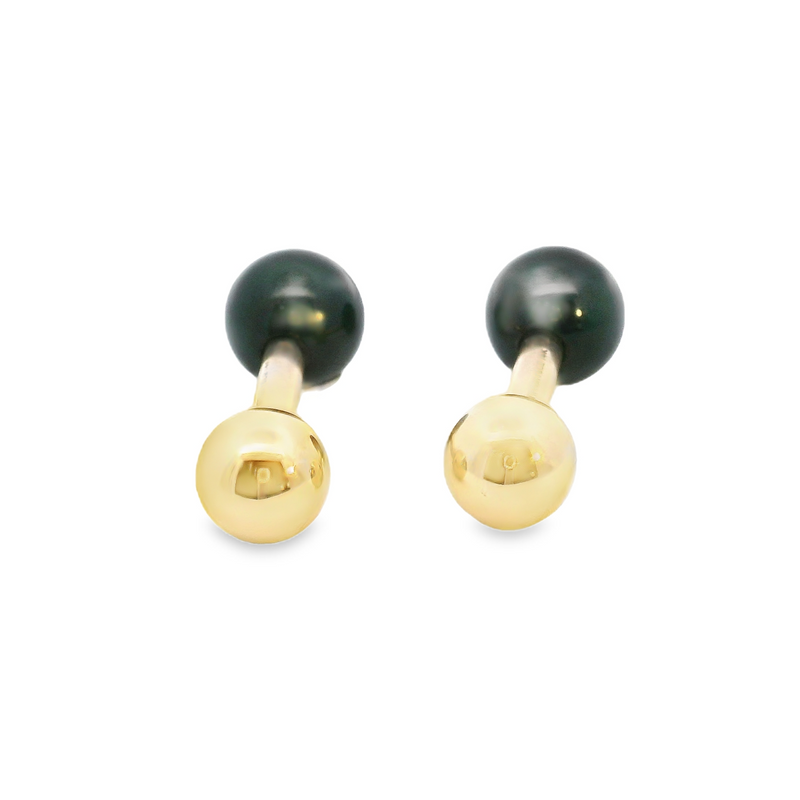 Tiffany & Co. 14K YG Black Onyx Cufflinks
