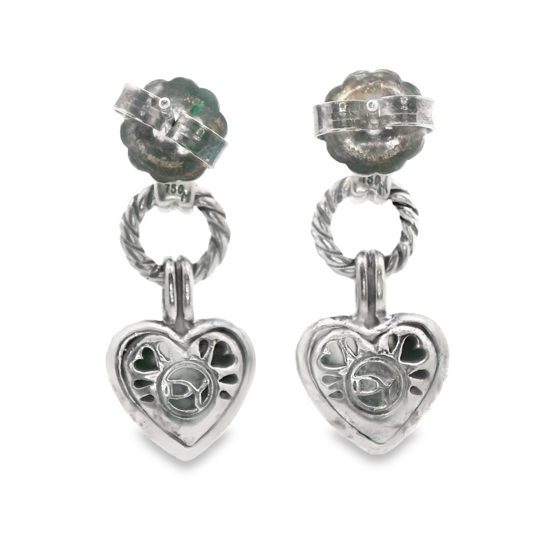 David Yurman Sterling Silver & 18K Yellow Gold Dangle Earrings