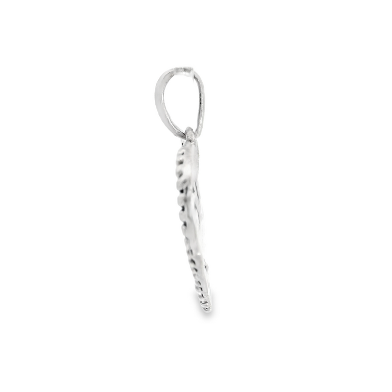 Sterling Silver Open Design Heart Charm