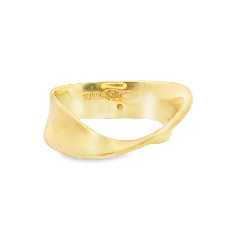 18K YG Georg Jensen Mobius Ring