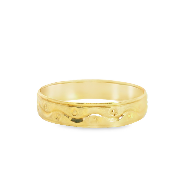 22K GOLD BAND 4.25MM SIZE 9.25