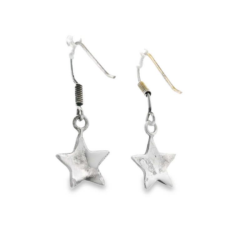 Sterling Silver Turquoise Star Earrings