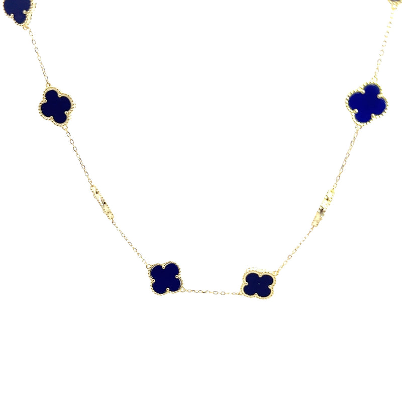 Gold Plated Lapis Necklace