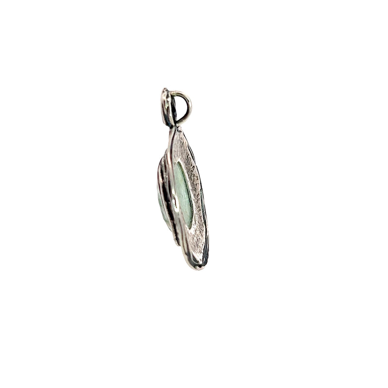 Sterling Silver Roman Glass Pendant