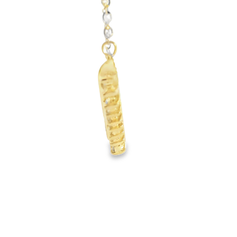 14K YG Diamond Necklace