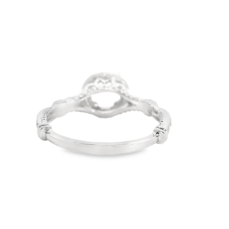 14K WG HALO RING