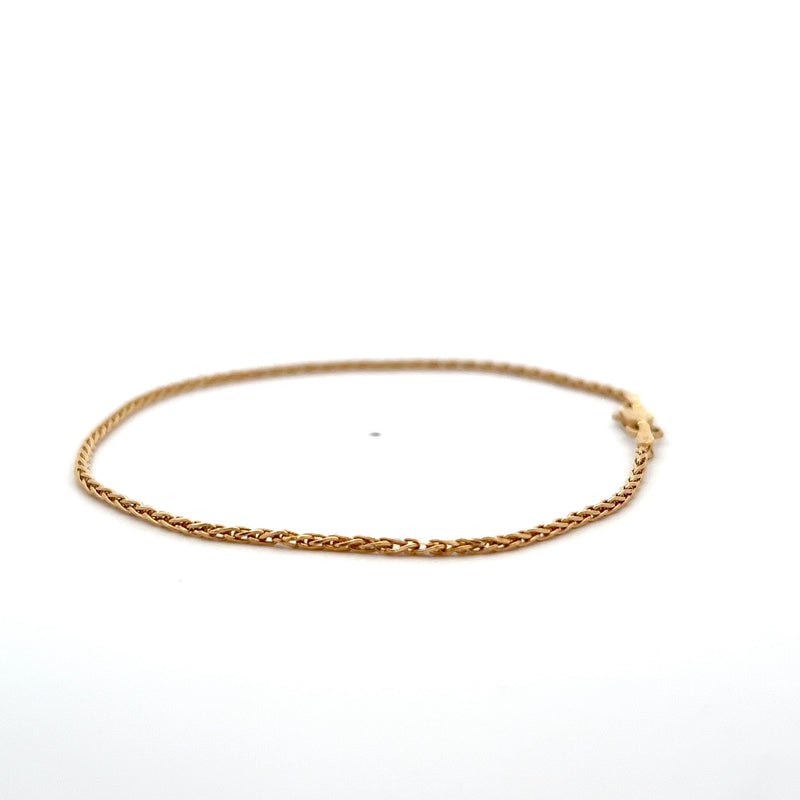 14K YG SPIGA BRACELET 7.75" 2.