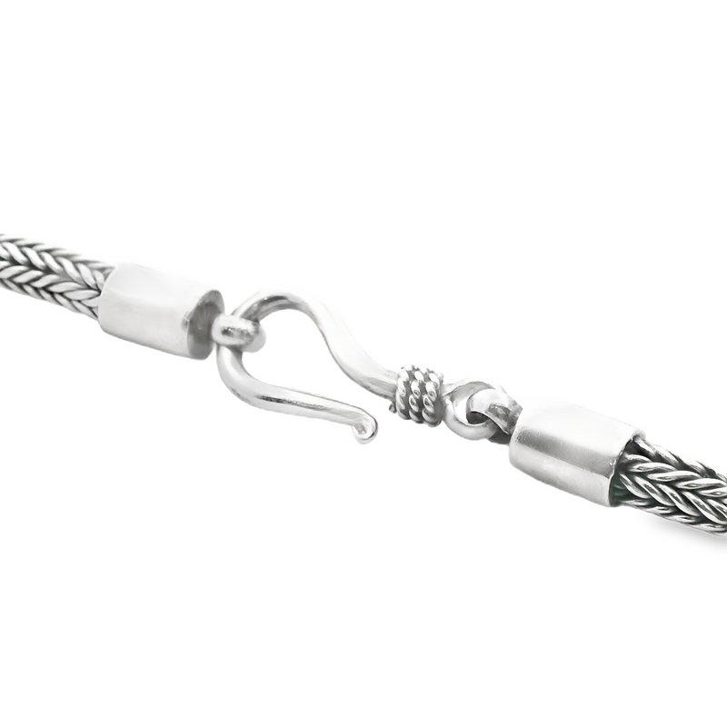 Sterling Silver Wide Byzantine Style Chain 16"
