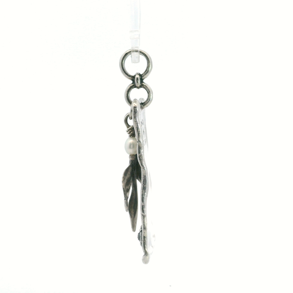 Sterling Sliver Silpada Leaf Sprig Pendant
