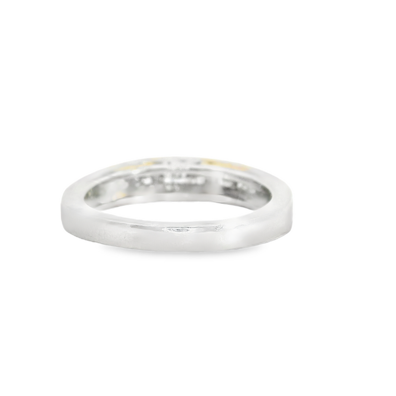 PLATINUM/18K DIAMOND BAND