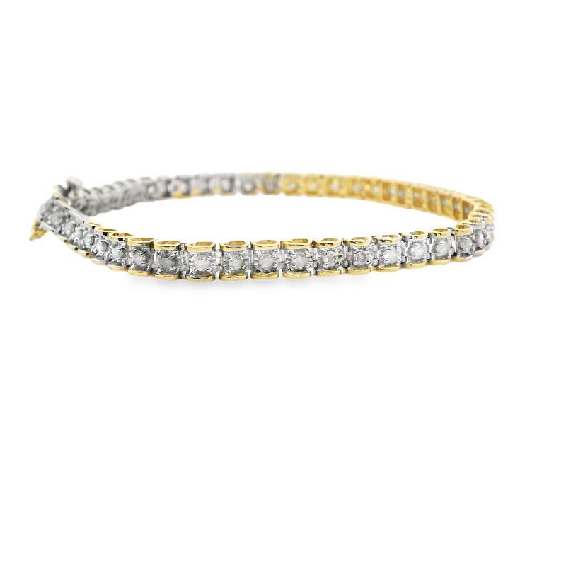 10K YG Diamond Tennis Bracelet 2.0 CT TW