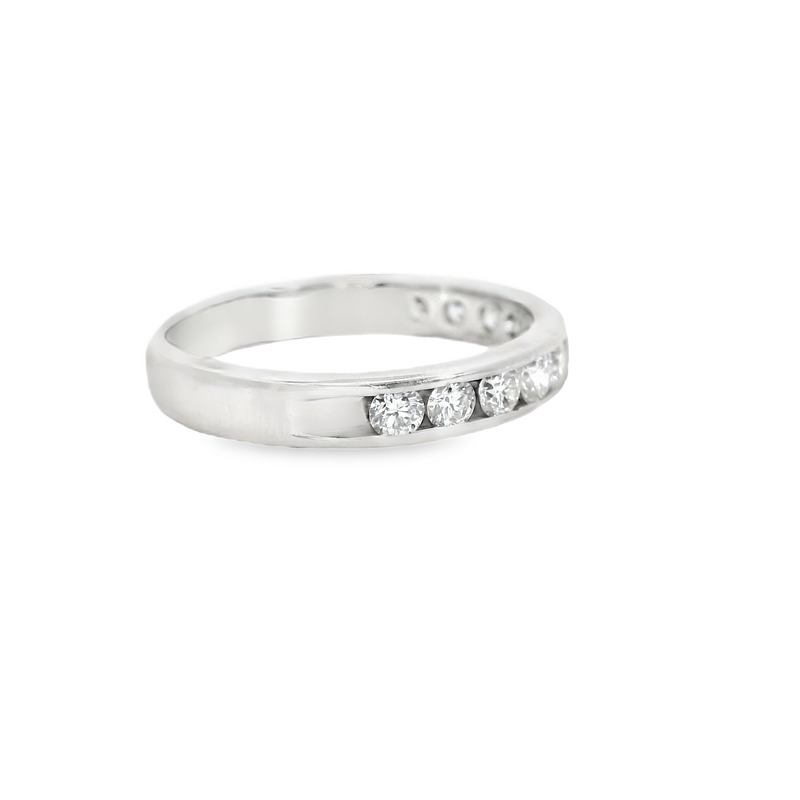 14K WG Channel Set Diamond Band