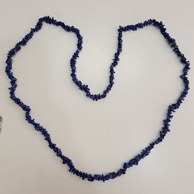Sterling Silver Lapis Necklace 34