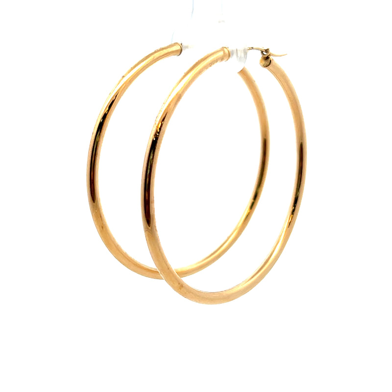 14K YG Hoop Earrings 2