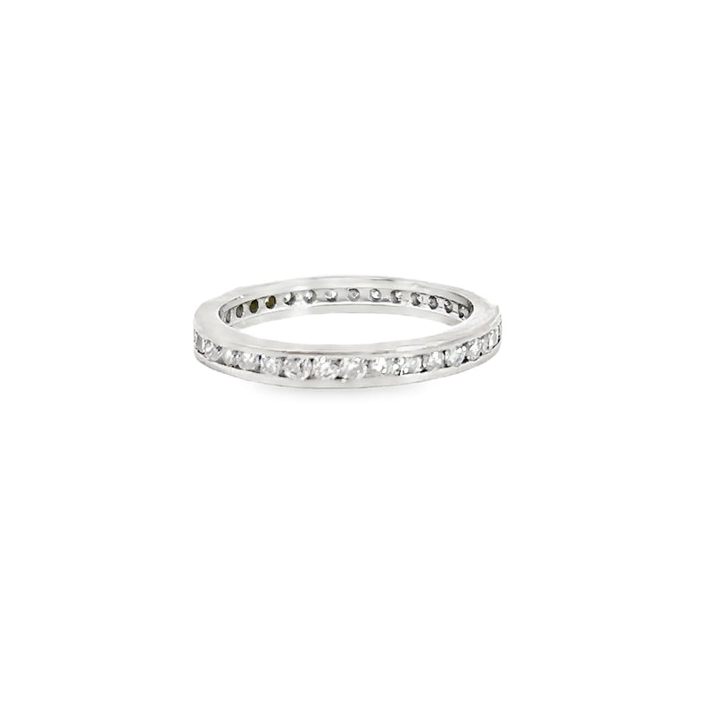 14K WG Channel Set Eternity Diamond Band