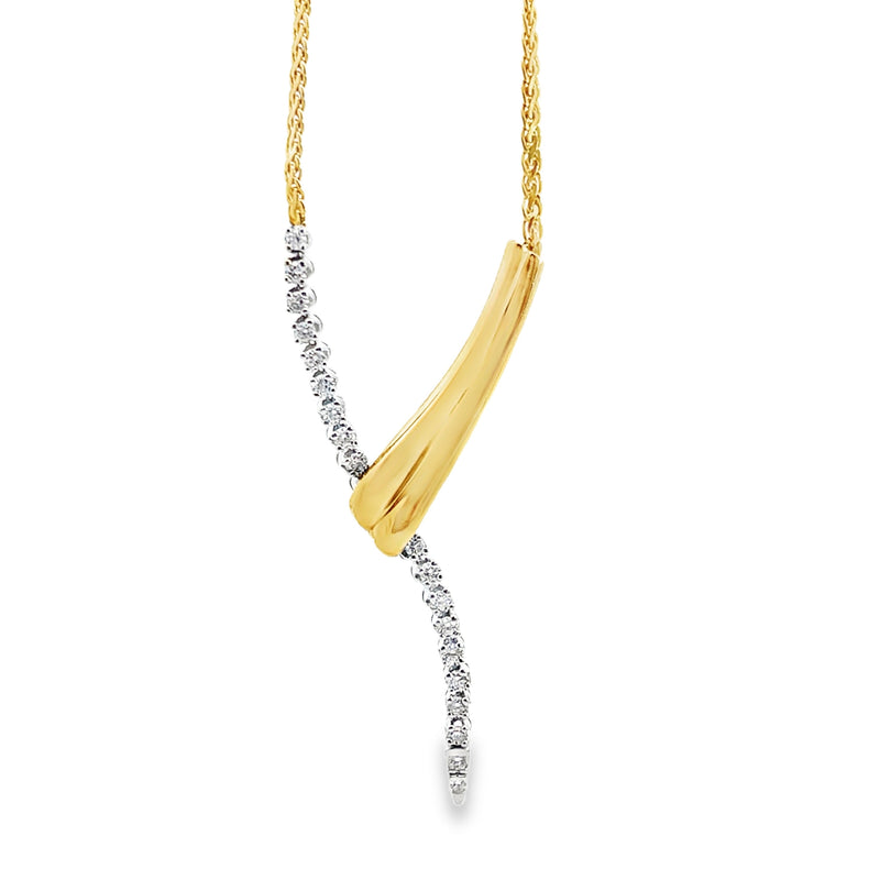 14K YG Diamond Necklace