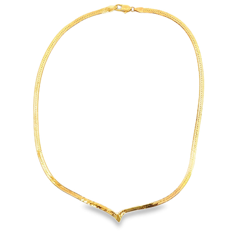 14K YG Herringbone Chain 16.25