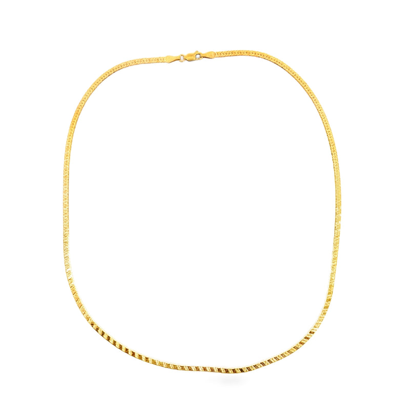 14K YG Herringbone Chain 20