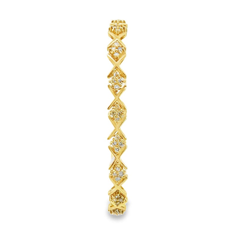 14K YG Diamond Tennis Bracelet