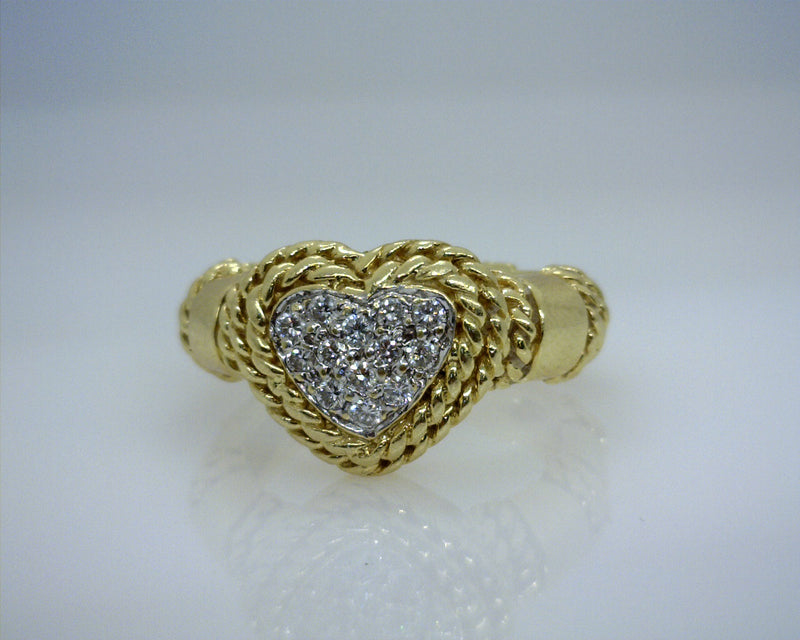 18K YG DIAMOND RING