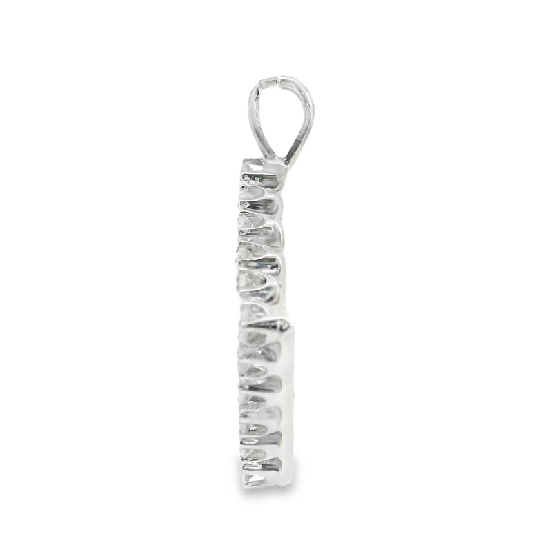 14K WG Diamond Pendant 1.00 CT TW