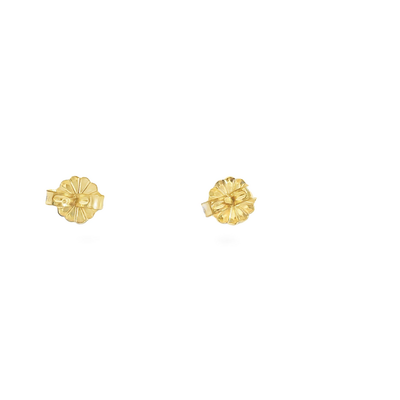14K YG Sapphire Stud Earrings