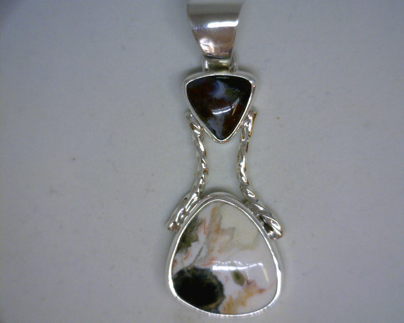 STERLING SILVER OCEAN JASPER P