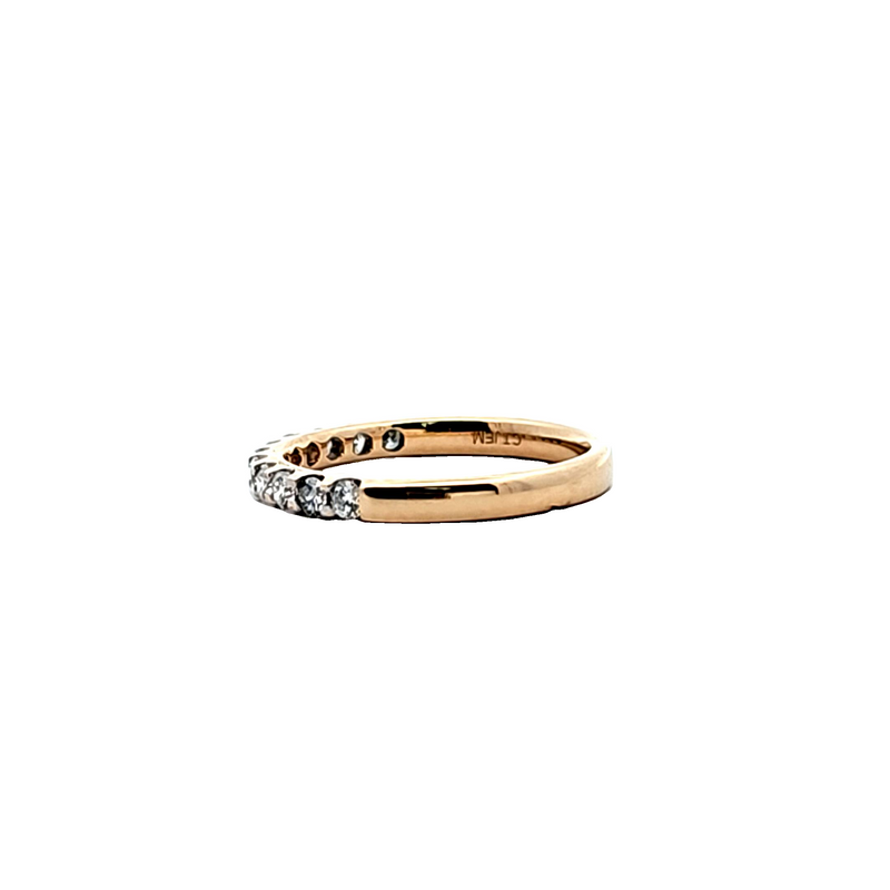 14K YG Diamond Band