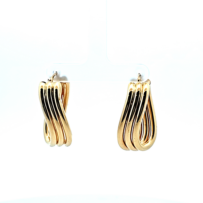 14K YG Hoop Earrings