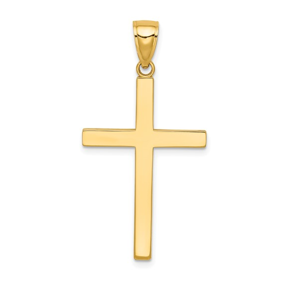 14K YG Cross Pendant