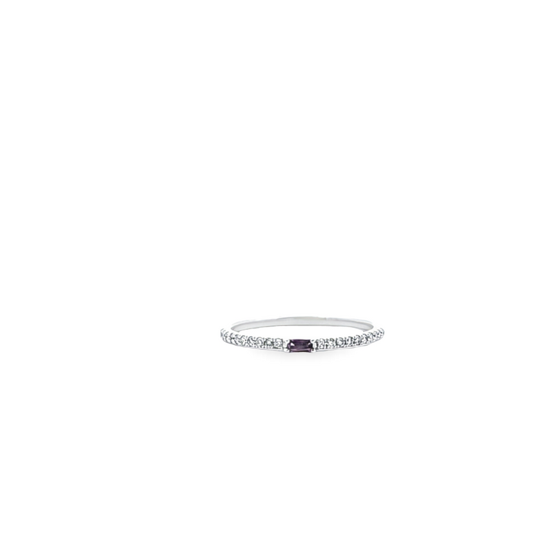 14K WG Stackable Band