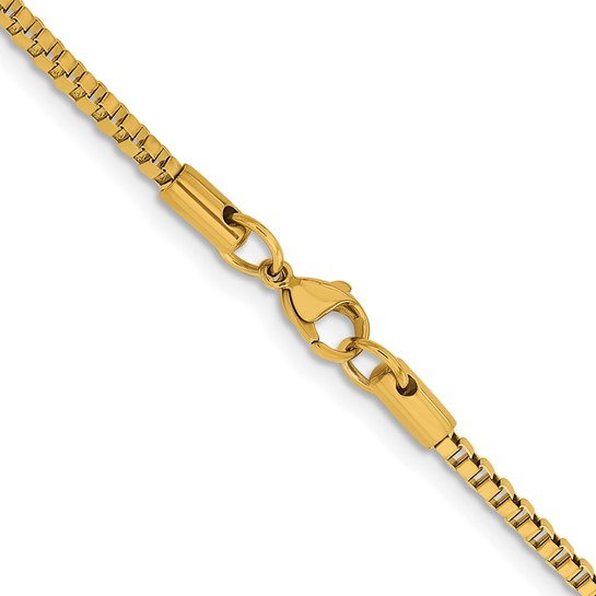 Gold Plated Stainless Steel Box Chain