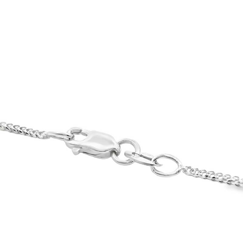 10K WG Diamond Cut Wheat Chain 18"