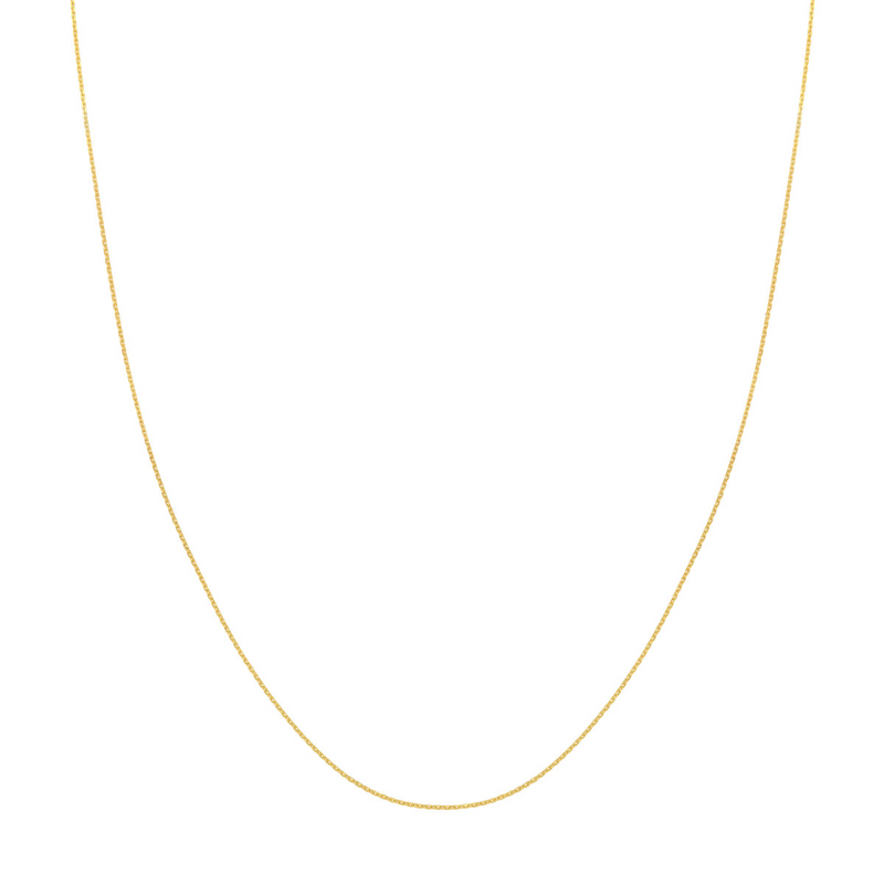 10K YG Diamond Cut Cable Chain 16