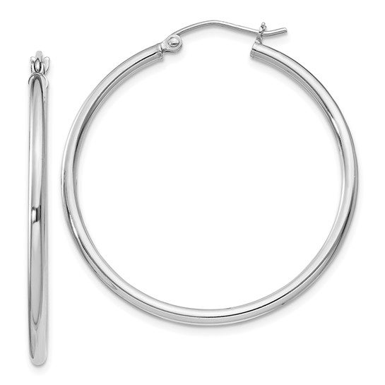 Sterling Silver Diamond Cut Hoops