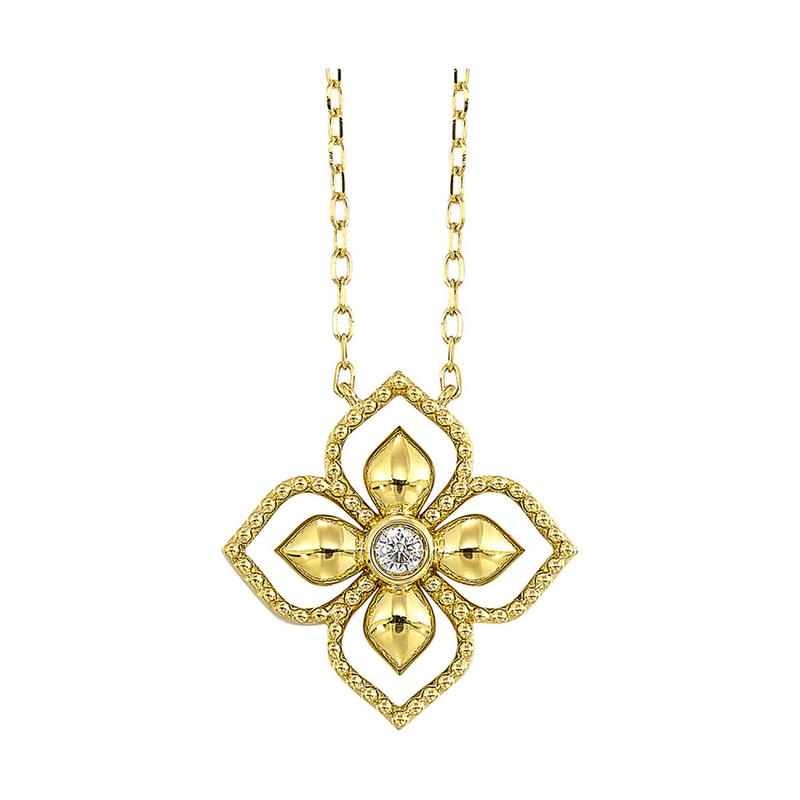 14K YG Diamond Pendant