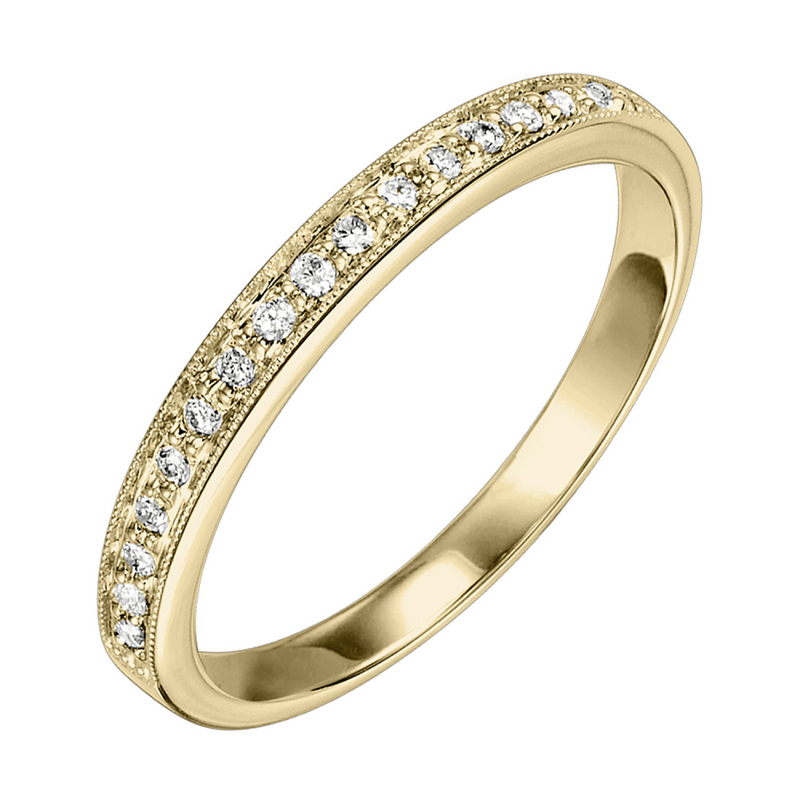 10K YG Diamond Band