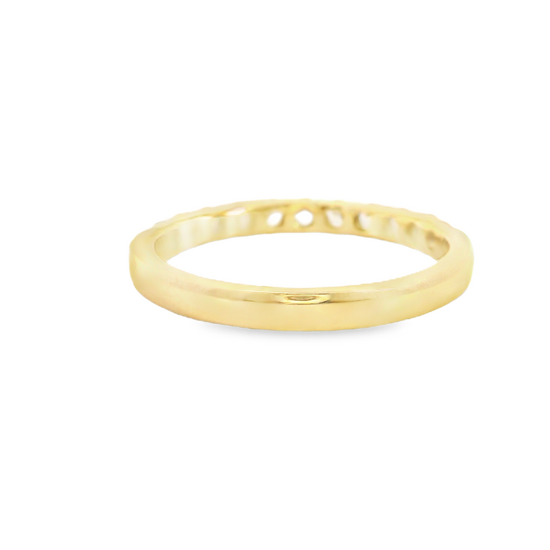 14K YG Diamond Band