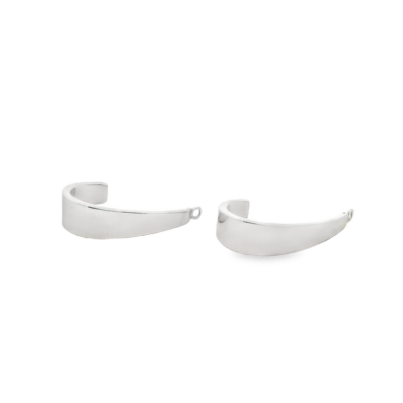 14K WG J Hook Earring Jackets