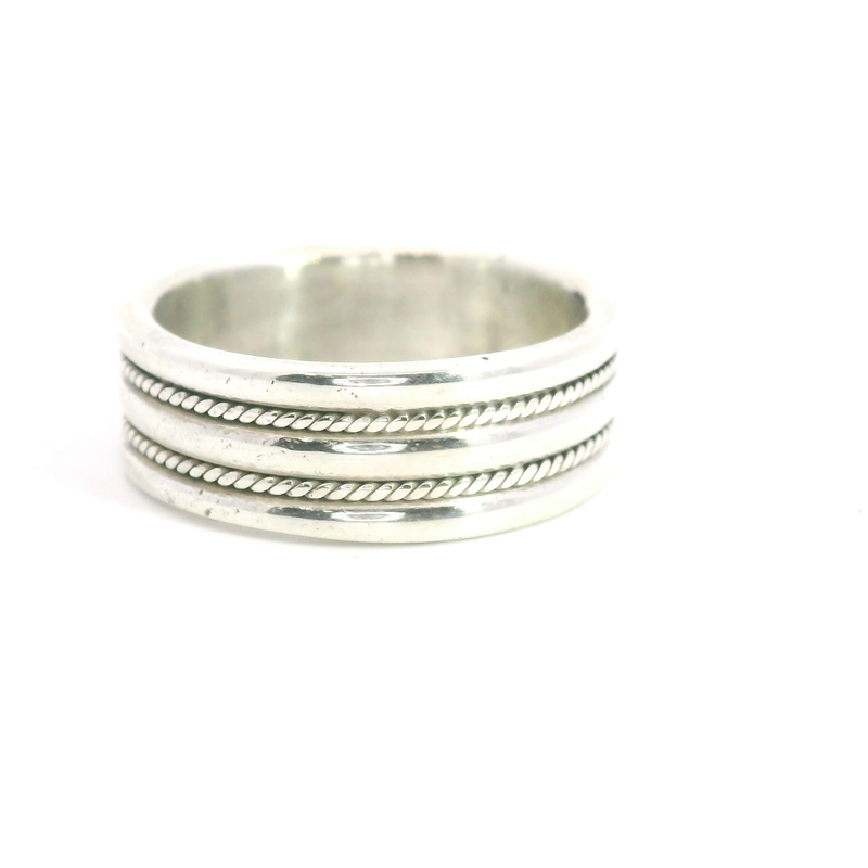 Sterling Silver Wide Band