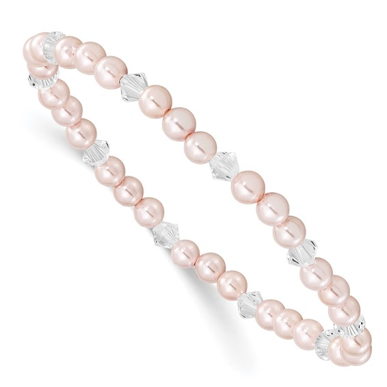 Childrens Pink Stretch Bracelet
