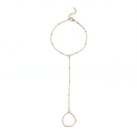 18 Karat Gold PVD Hand Chain