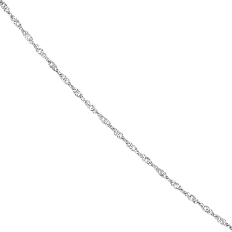 10K WG 1.15mm Singapore Chain 16