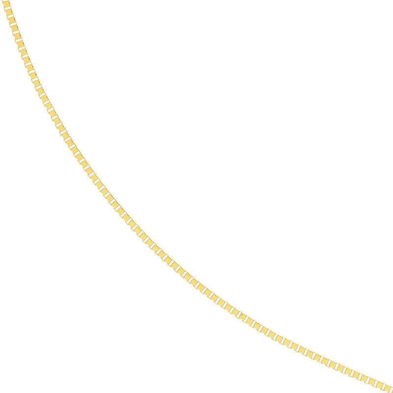 10K YG 0.66mm Adjustable Box Chain